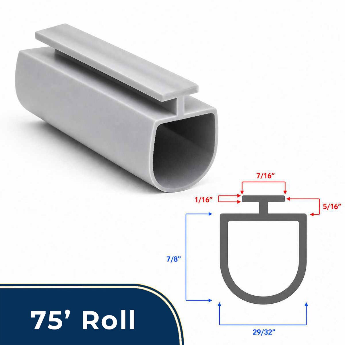 75' WD-716 replacement weatherseal